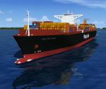 FSX Pilotable Container Ship Hong Kong Express